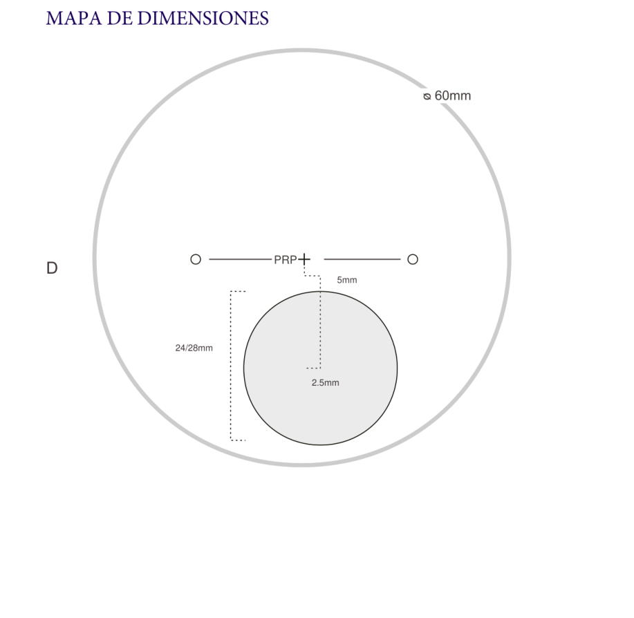 Bifocal Invisible: Diagrama del segmento original del catálogo