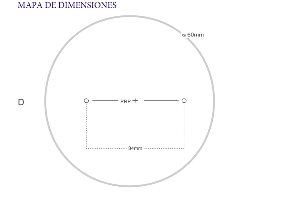 Monofocal Slim: Diagrama de dimensiones original del catálogo